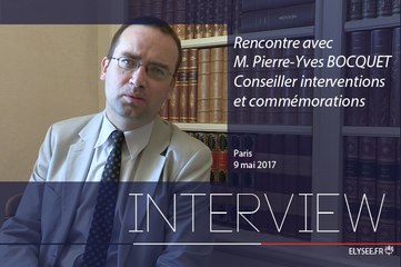 Rencontre avec M. Pierre-Yves BOCQUET, conseiller interventions et commémorations