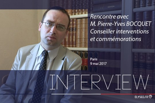 Rencontre avec M. Pierre-Yves BOCQUET, conseiller interventions et commémorations
