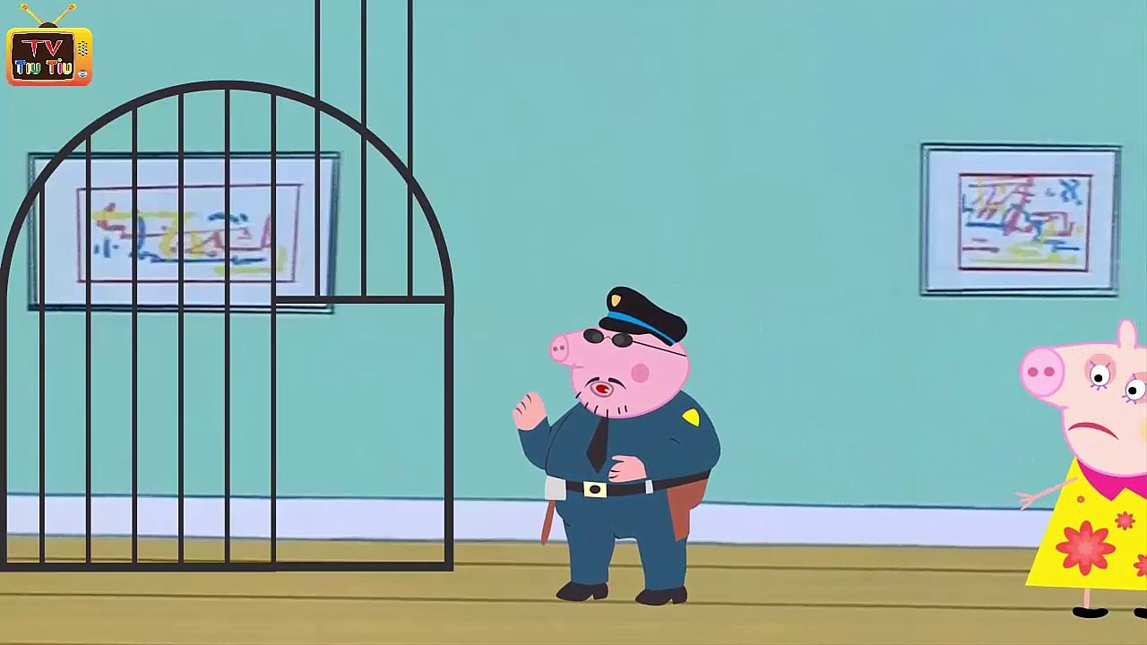 Peppa Pig Police vs Hulk # Fighting vs Police # Monster Trucks Crashes # Vehicles for Children_3