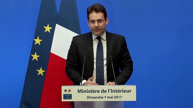 Conférence de presse de Matthias Fekl, ministre de l'Intérieur, lors du second tour de l'élection présidentielle 2017
