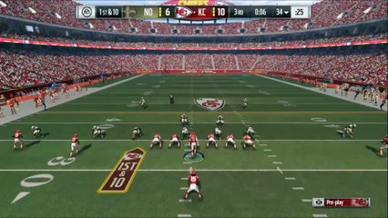 TD Charles vs New Orleans Madden NFL 17