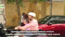 _ Hanoi's deft sidewalk barbers