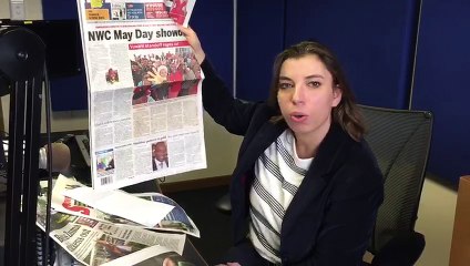 A la Une des journaux Sud-Africains, il n'y a qu'un tout petit encart sur la victoire d'Emmanuel Macron