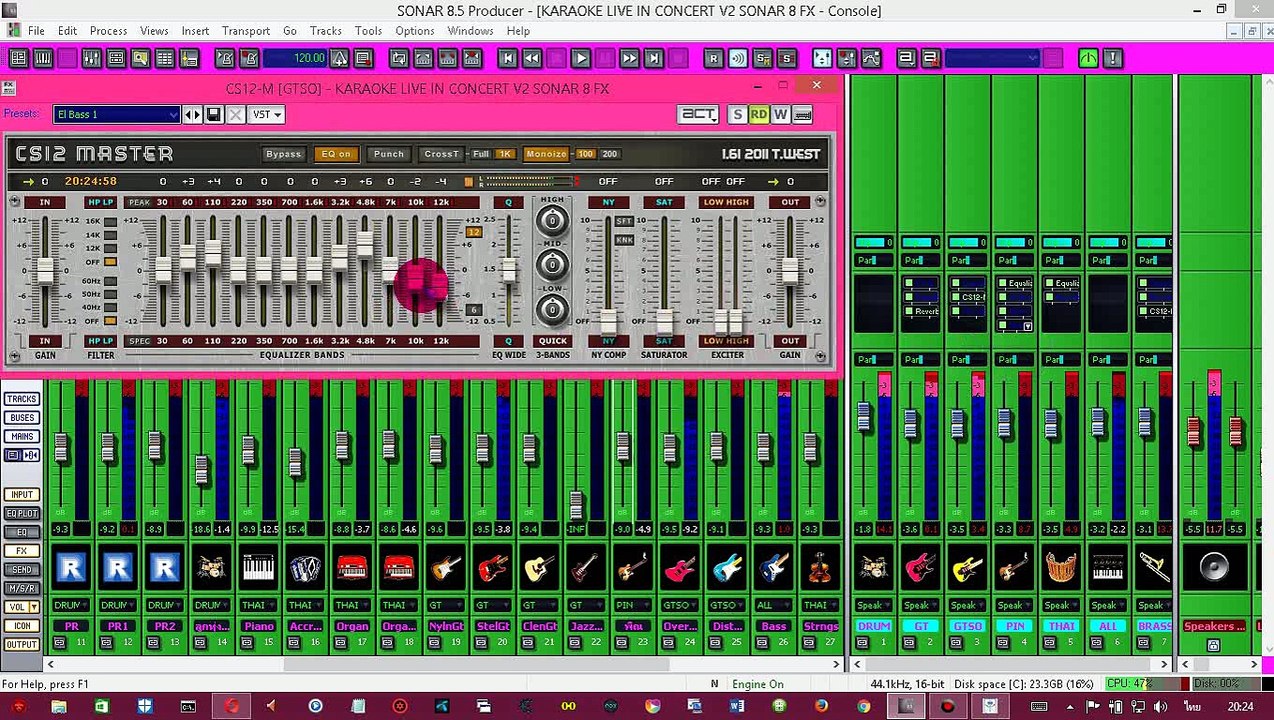 Cakewalk Projects KARAOKE LIVE IN CONCERT V2 34 TACK 7 BUS