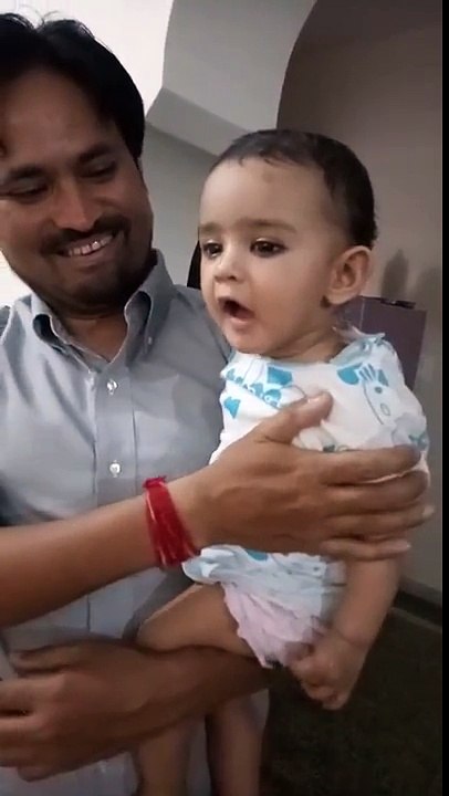 Funny baby act