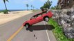 BeamNG drive - Stone on road Car and Truck Crash