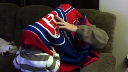 Funny Baby reaction to dads shaved beard and hair confused-