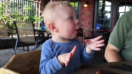 Funny Baby Reacts Hilariously to Food - YouTube