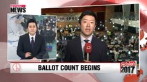Ballot counting begins for Korea's 19th Presidential elections