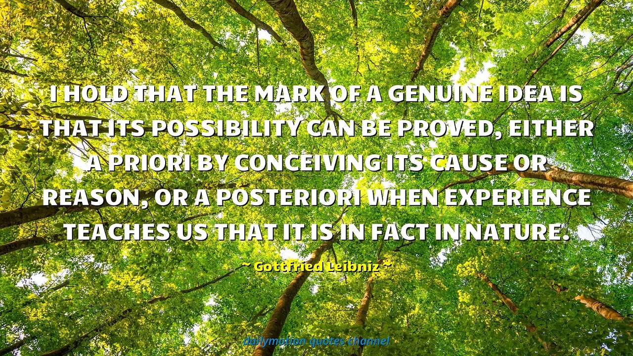 Gottfried Leibniz Quotes