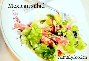 Mexican Salad | Healthy Salad | Nutritious food | homelyfood.in