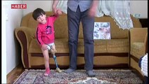 Minik Özge'ye protez bacak müjdesi