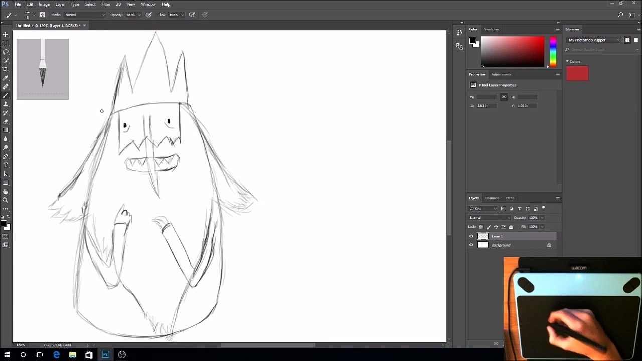 Adventure Time Speed Draw Ice King