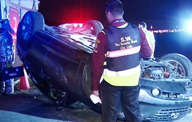 Un auto perdió pista por exceso de velocidad en Guayaquil