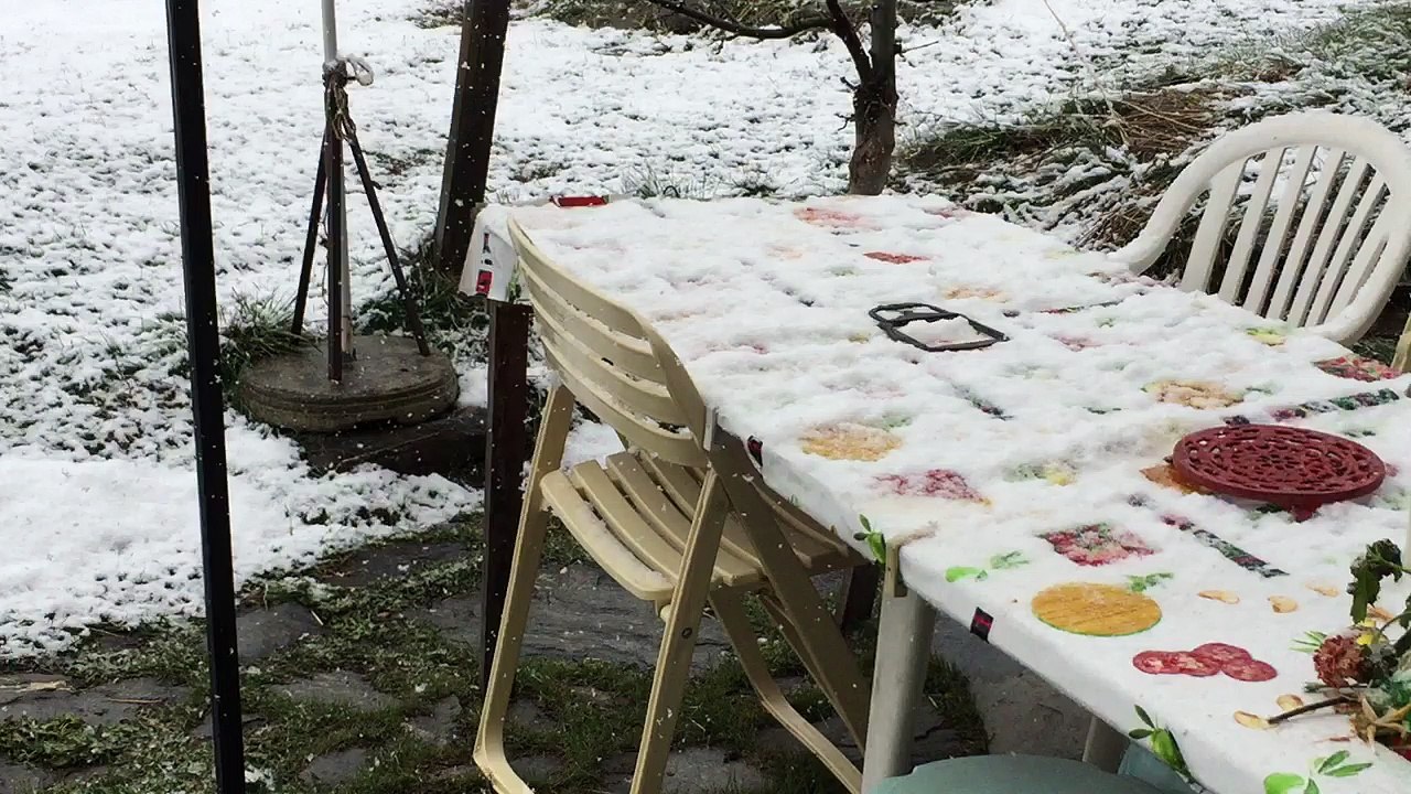 Neige de printemps !