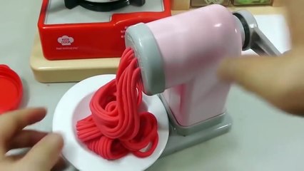 Play Doh Cooking Spaghetti Maker Ice Cream Toy Surprise Eggs Toys_13