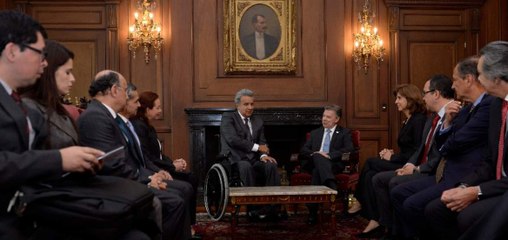 Lenin Moreno se reunió con Juan Manuel Santos