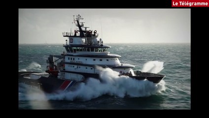 Mer d'Iroise. L'Abeille Bourbon défie les éléments