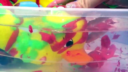 Bath Time Finger Paint Soap Colors, Giant Rubber Duck Superhero IRL Toy Surprise