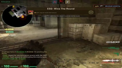 CS:GO - PYTH tries Wallbang