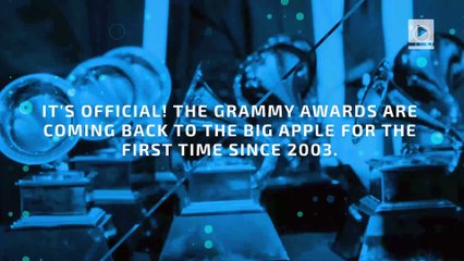 Grammys officially returning to NYC after 14 years