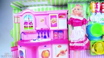 Barbie kitchen set - Toy kitchen - barbie dolls