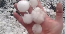 'Baseball'-Sized Hailstones Fall Across Denver Area