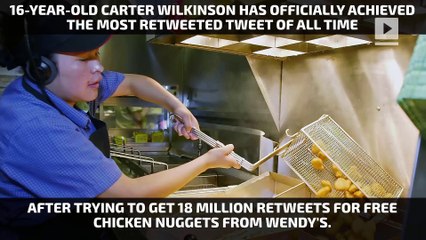 Wendy's teen passes Ellen's Oscar selfie for most retweeted tweet of all time