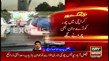 Thieves are stealing trash bins in Karachi