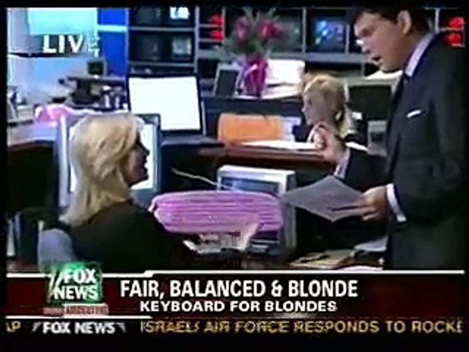 OMG! Keyboard For Blondes on Fox News Channel Fair, Balanced & Blonde