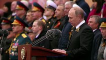 Putin urges world to fight terror as Russia marks WWII victory