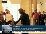 Juan Manuel Santos y Lenín Moreno se reúnen en Colombia