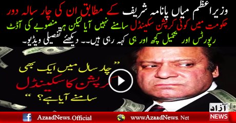PM Nawaz Sharif Laying on Corruption Scandal