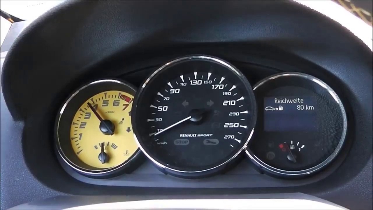 Renault Mégane RS Trophy 265 Accélération 0 à 100 km/h