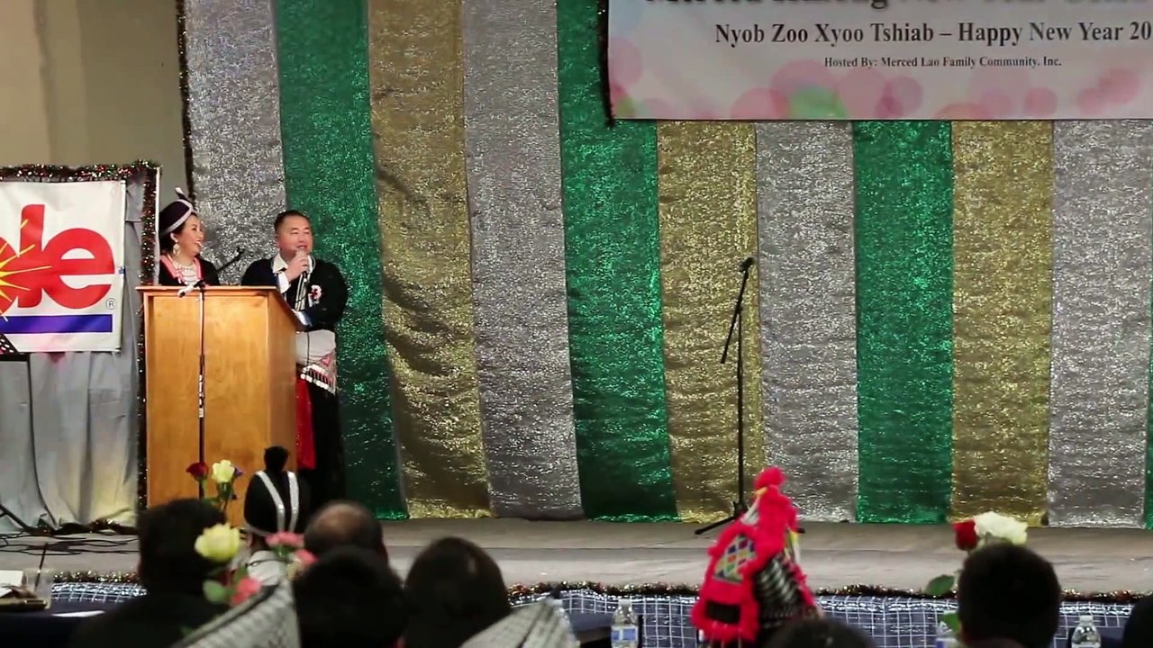 Maiv Ntsuab Vaj  Evening Gown - Merced Hmong New Year 2015-2016 Pageant