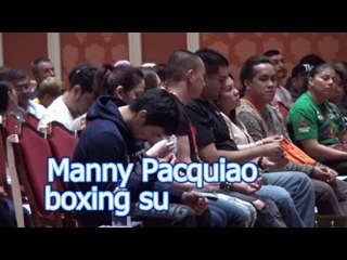 exclusive Manny Pacquiao Praying Right Before He Heads Out To Face Jessie Vargas EsNews Boxing