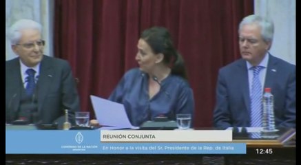 Congreso en Argentina rinde homenaje a Mattarella por lazos comunes con Italia