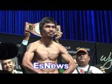 manny pacquiao vs jessie vargas full weigh in EsNews Boxing