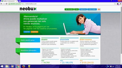 Gana Dinero con Neobux muy bueno