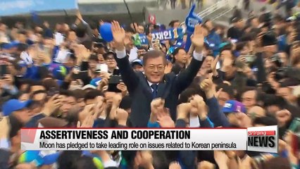 下载视频: Moon Jae-in's key national defense and foreign policy pledges