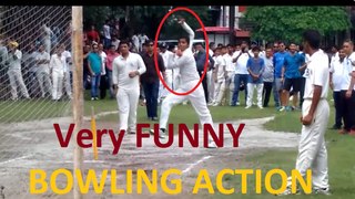 Funny ACTION - Very Unique bowling STYLE in U-19 Trials - Bet you can't STOP laughing