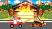 El Camión de bomberos es Rojo y sus amigos infantiles - Caricatura de carros - Carritos Para Niños