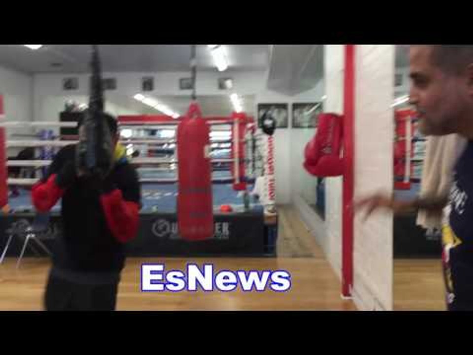 can you guess which rap song rios is dancing to answer in comments EsNews Boxing