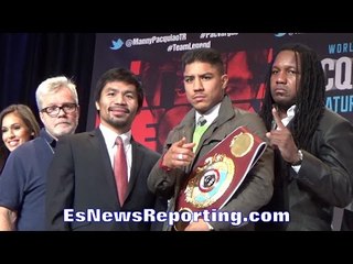 MANNY PACQUIAO VS JESSIE VARGAS PRESS CONFERENCE - EsNews Boxing