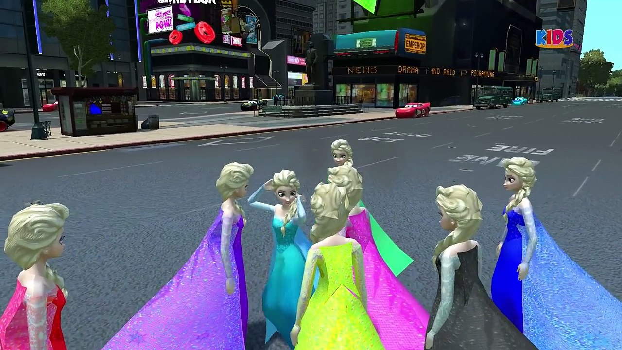 FROZEN ELSA COLORS   Disney Frozen Elsa Colors For Kids   Disney Nursery Rhymes Children Songs