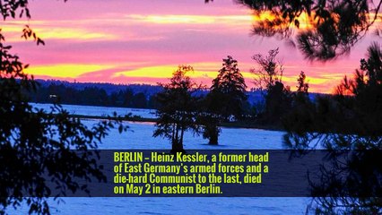 Heinz Kessler, Who Led East Germany’s Military, Dies at 97