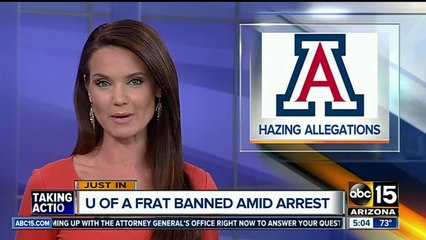 University of Arizona kicks fraternity chapter out amid hazing allegations