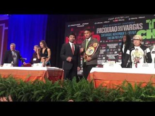 MANNY PAQUIAO VS JESSIE VARGAS FACE OFF!! - EsNews Boxing
