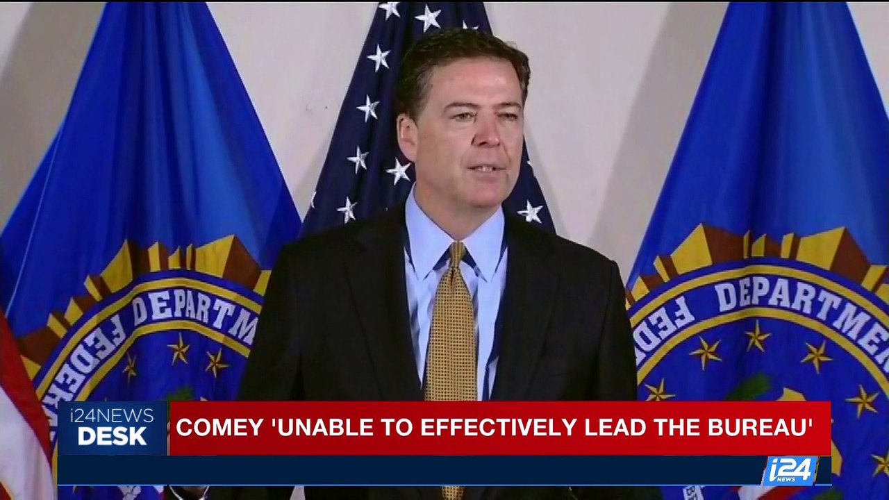 I24NEWS DESK | Trump fires director James Comey | Wednesday, May 10th 2017