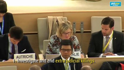 UN member-states' recommendations to the Philippines